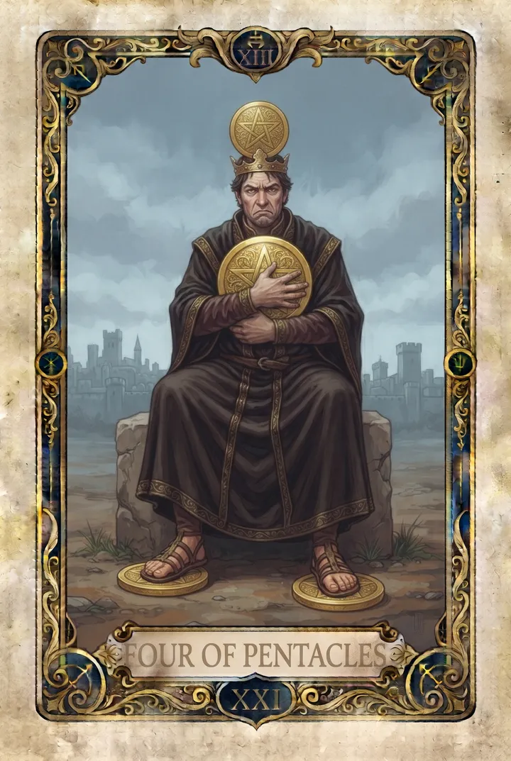 חמש מטבעות, Five of Pentacles