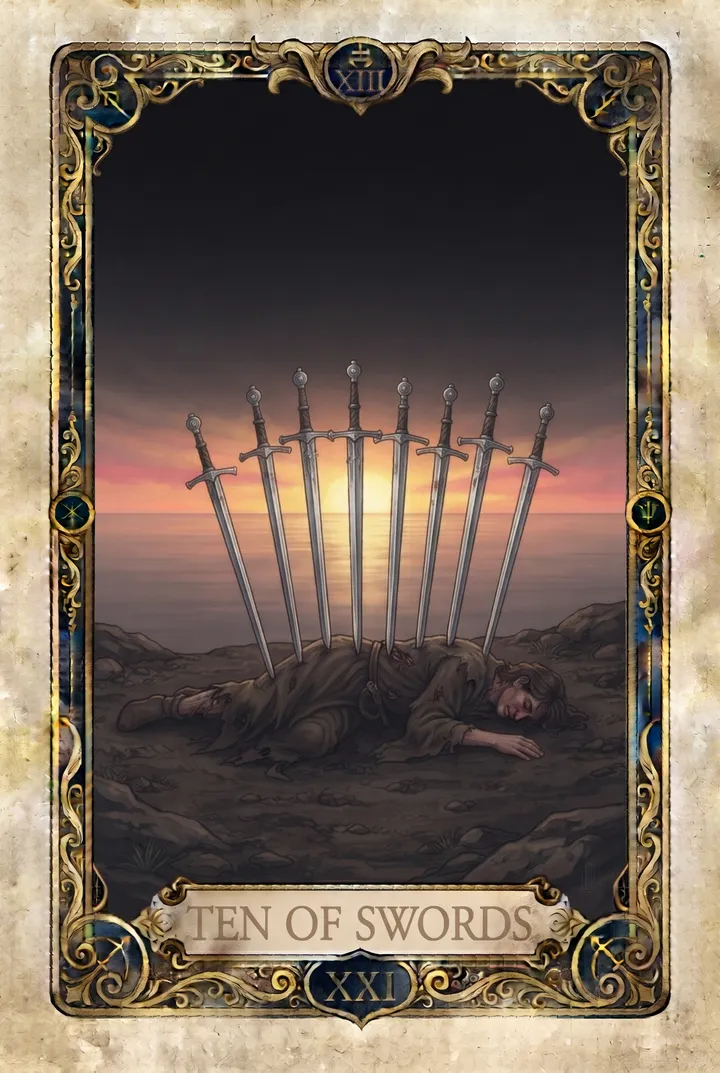 עשר חרבות, Ten of Swords