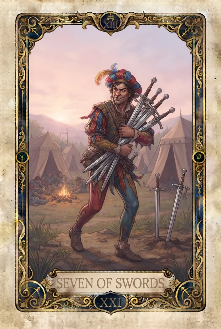 שבע חרבות, Seven of Swords